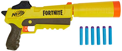 Nerf Fortnite SP-L Blaster with Detachable Barrel and 6 Official Fortnite Elite Darts