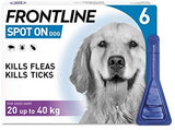 Frontline Spot On Flea & Tick Treatment for Large Dog (20-40kg) 3 Pipettes