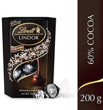 Lindt Lindor Extra Dark Chocolate Truffles Box - Approximate 16 Balls, 200 g