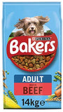 Bakers Adult Dry Dog Food Beef and Veg 14kg