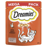 Dreamies Cat Treats Mega Pack with Chicken, 2 Tubs (2 x 350 g)