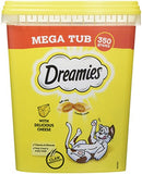 Dreamies Cat Treats Mega Pack with Chicken, 2 Tubs (2 x 350 g)