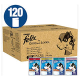 Felix As Good As It Looks Cat Pouches Mixed In Jelly - 100g (120 Pouches)